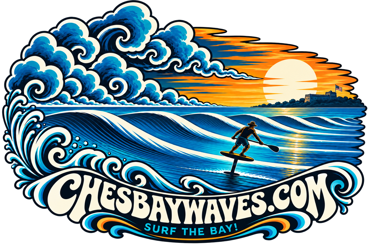 chesbaywaves.com Fall 2026 shirt, back